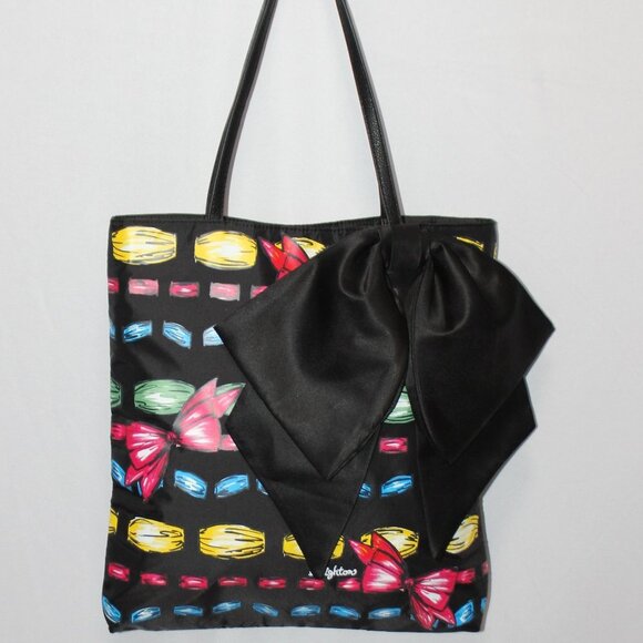 Brighton Handbags - Brighton Take A Beau Big Bow Black Tote Shoulder Bag Purse